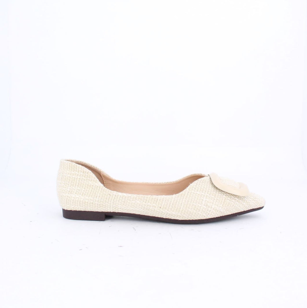 VICKY FLAT SHOES - BEIGE